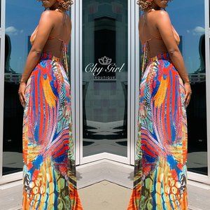 Mexico Maxi Dress Colorful